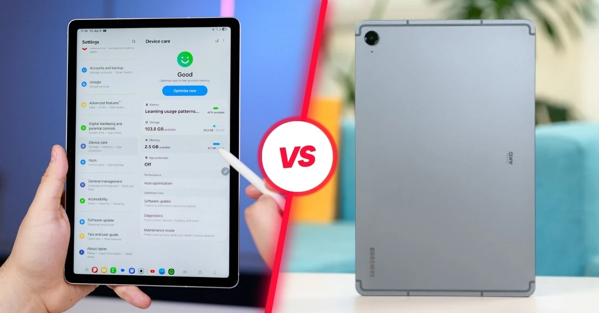 So sánh Samsung Galaxy Tab S10 FE và Tab S9 FE: Khác biệt ở đâu?