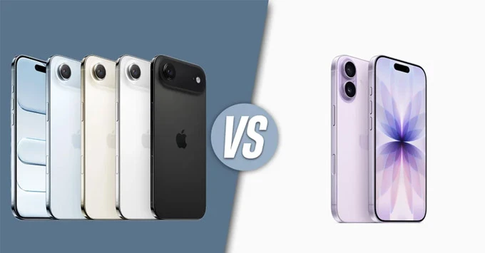 So sánh iPhone 17 và iPhone Air: Có nên trả thêm tiền cho thiết bị mỏng nhất của Apple?