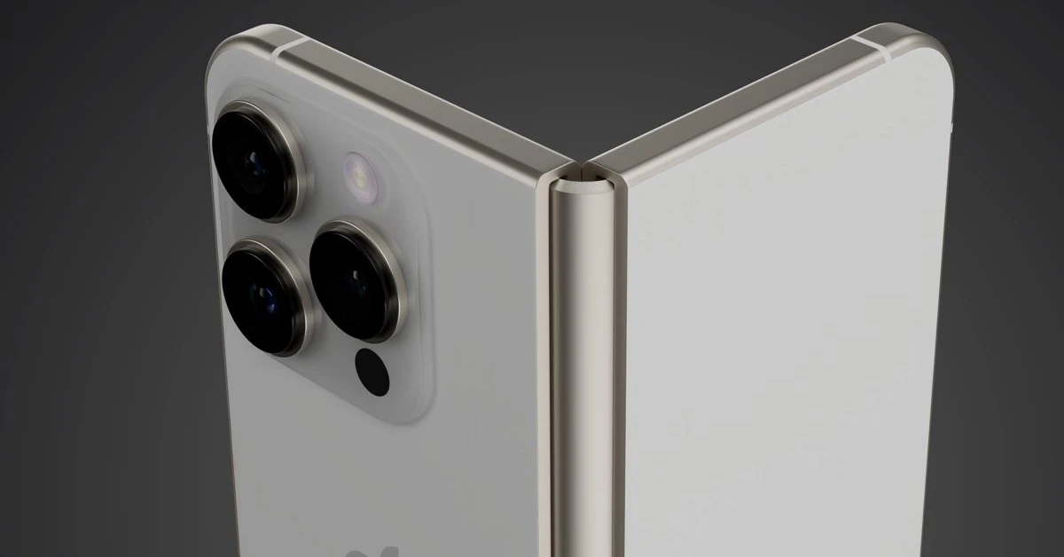 Lộ diện iPhone gập 2026: Có 4 camera và Touch ID dưới màn hình