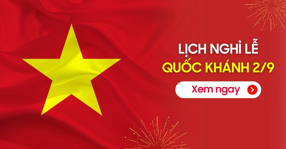 Lịch nghỉ lễ Quốc Khánh 2/9 năm 2026 được nghỉ mấy ngày?