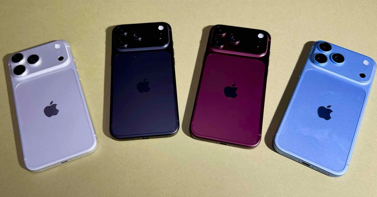 Hình ảnh thực tế iPhone 18 Pro Max: Cận cảnh 4 màu sắc và thiết kế mới nhất