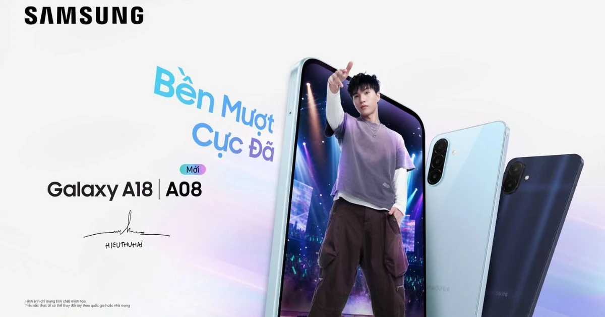 Galaxy A18 và Galaxy A08 ra mắt tại Việt Nam: Có AI, giá từ 4.79 triệu đồng