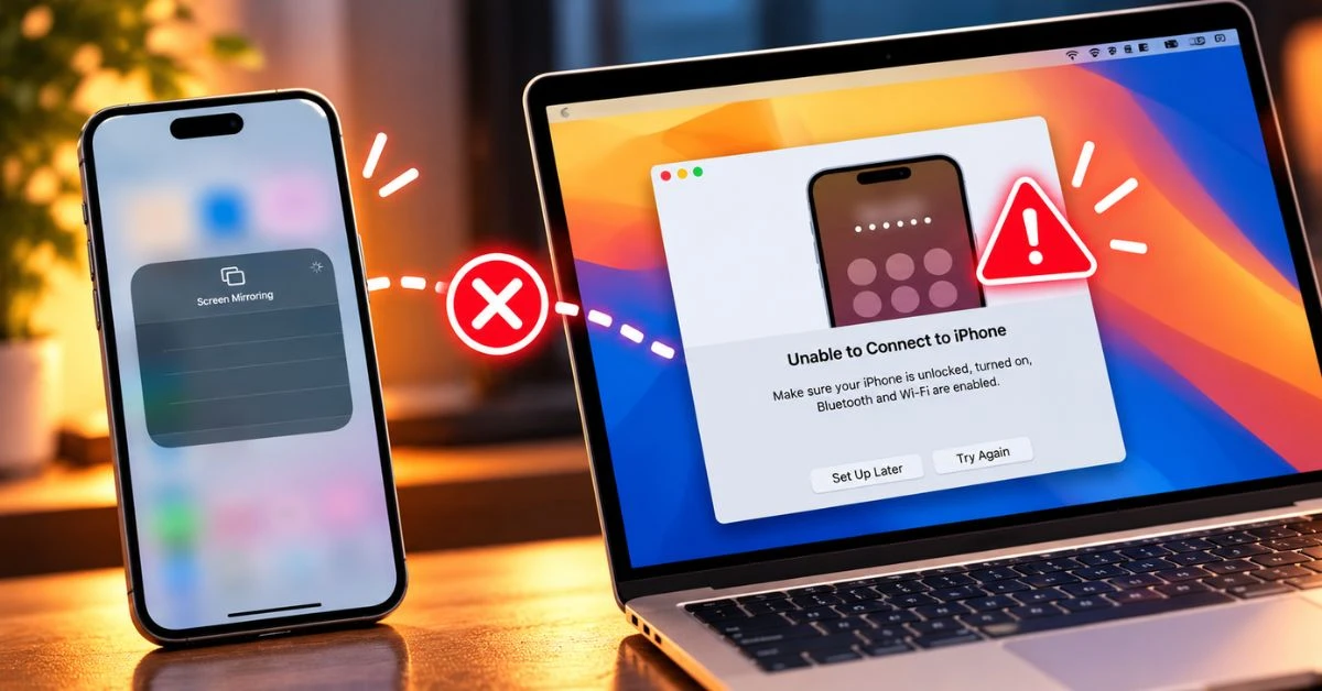 Phản chiếu iPhone trên MacBook bị lỗi: Nguyên nhân và cách khắc phục hiệu quả