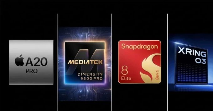 So sánh Snapdragon 8 Elite Extreme Gen 6, A20 Pro, XRING O3 và Dimensity 9600 Pro: Ai là 'vua chip' 2026?