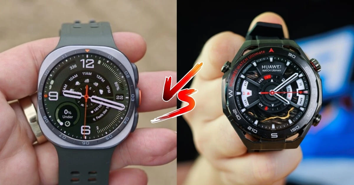 So sánh Samsung Galaxy Watch Ultra 2 vs Huawei Watch Ultimate 2: Nên chọn smartwatch thể thao nào?