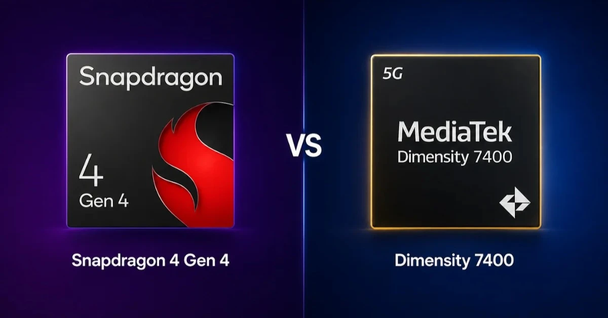 So sánh Snapdragon 4 Gen 4 và Dimensity 7400: Chip nào mạnh hơn?