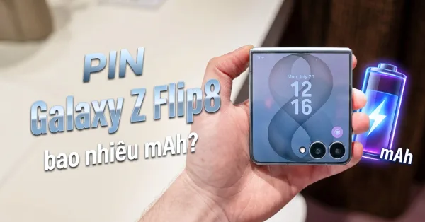 Pin Samsung Galaxy Z Flip8 bao nhiêu mAh? Dùng được bao lâu?