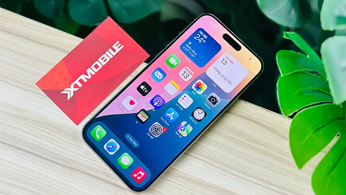 iPhone 15 Pro 128GB sở hữu viền bezel mỏng, tựa tràn viền