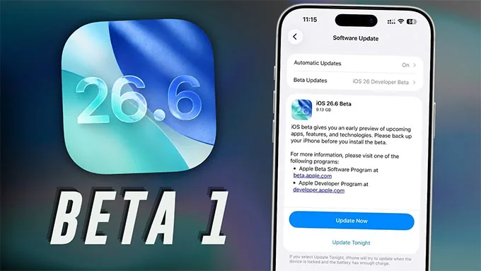 iOS 26.6 beta 1 có gì mới?