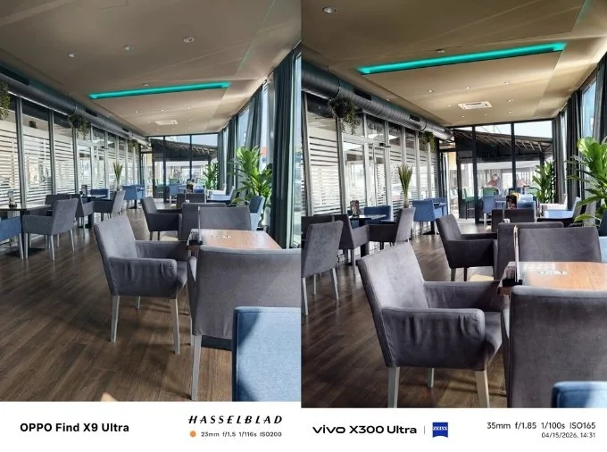 So sánh ảnh chụp ban ngày của camera chính OPPO Find X9 Ultra và Vivo X300 Ultra
