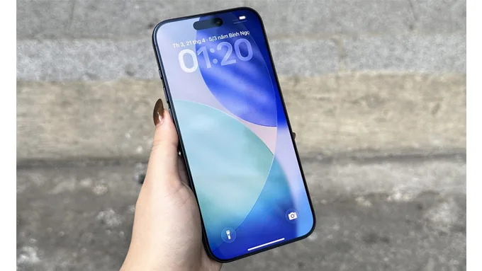 Màn hình iPhone 17 Pro 512B hiển thị sắc nét