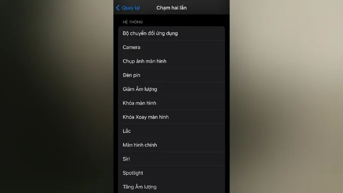 Bước 6 kích hoạt tính năng Back Tap trên iPhone