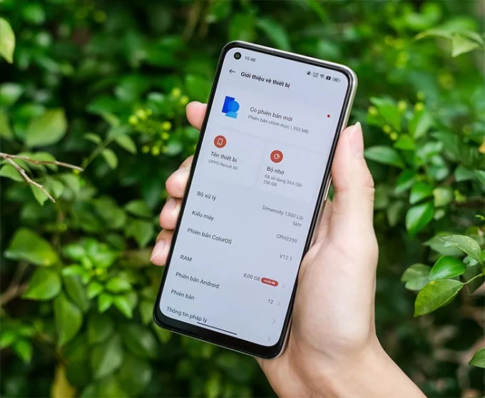 Tần số quét màn hình OPPO Reno8 Z và Reno8 5G có sự khác biệt