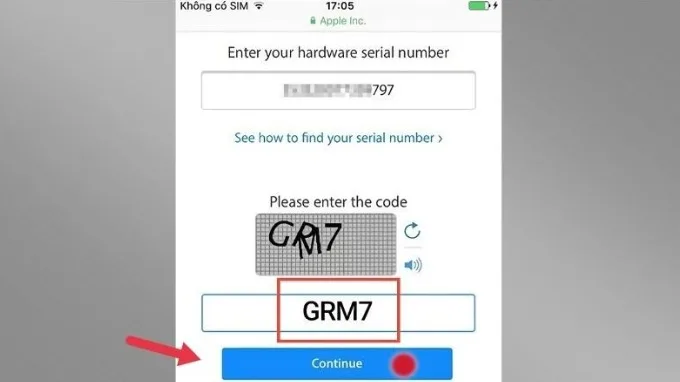 Bước 3 kiểm tra IMEI trên iPad cũ