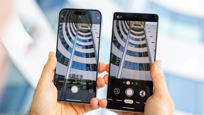 Hệ thống camera trên iPhone 15 Pro Max và Google Pixel 7 Pro