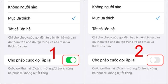 Bước 4 chặn số lạ trên iPhone chạy iOS 15