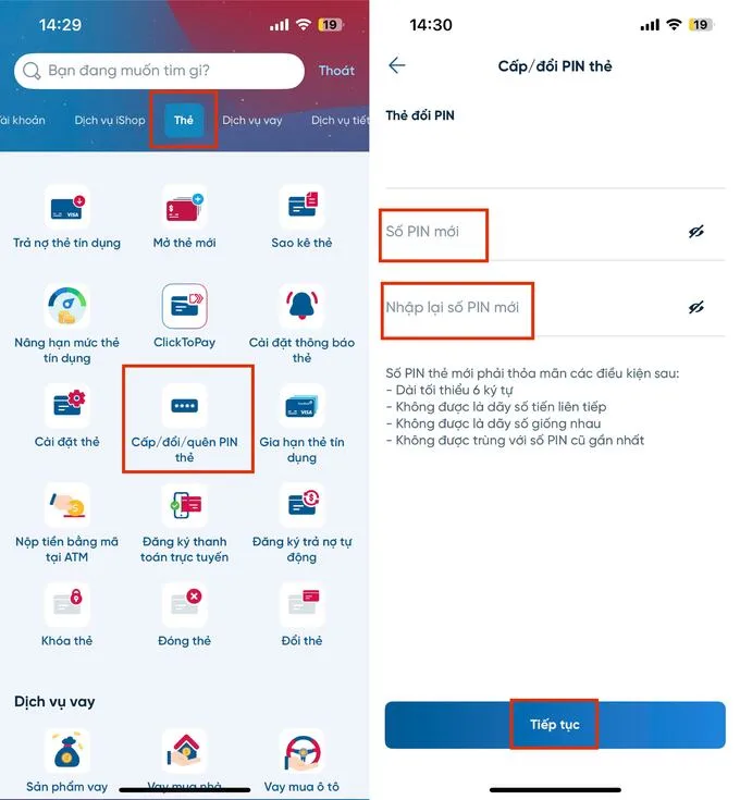 Hướng dẫn cách đổi mã PIN thẻ ATM trên điện thoại