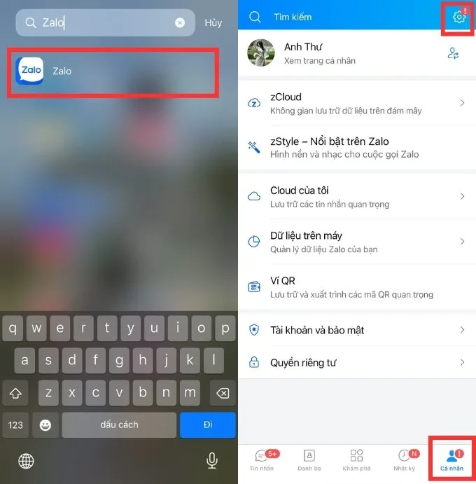 Cách xem lịch sử truy cập và đăng xuất Zalo từ xa
