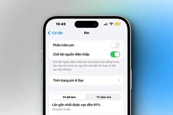 Dùng chế độ tiết kiệm pin