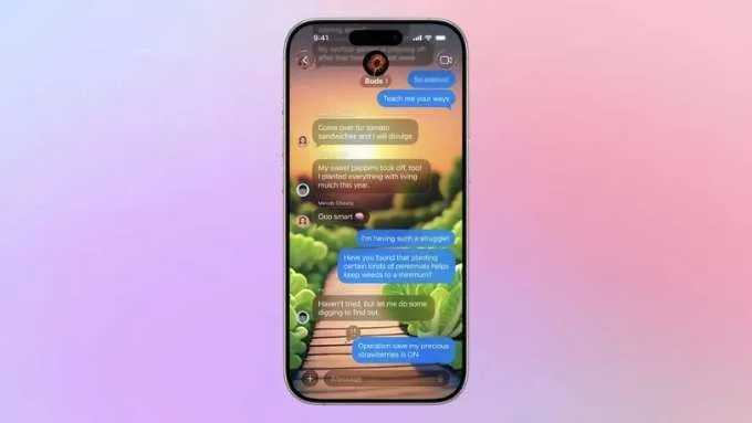 iMessage khi Apple phát hành iOS 26 Public Beta