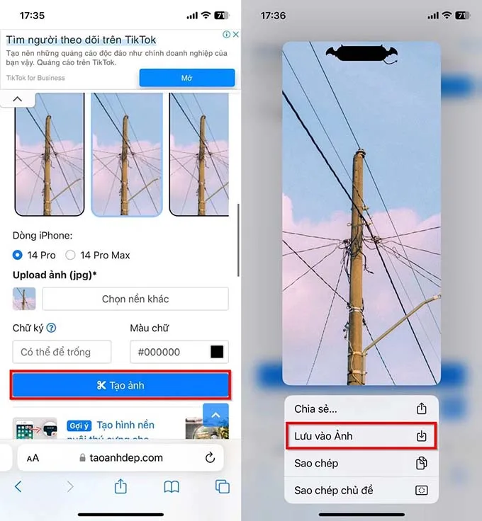 Cách tạo hình nền trang trí Dynamic Island trên iPhone 14 Pro