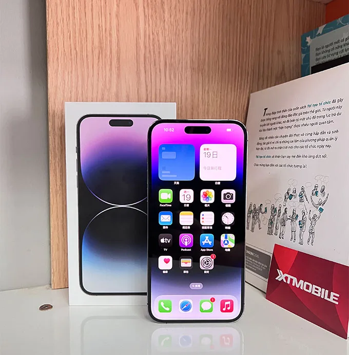 Màn hình của iPhone 14 Pro Max trang bị công nghệ Dynamic Island và Always-on Display