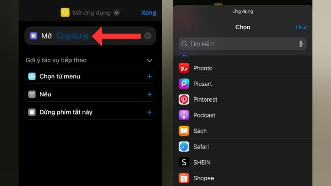 Bước 4 mở rộng tác vụ trên iPhone bằng Back Tap thông qua Shortcuts