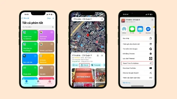 Dễ dàng ước tính thời gian di chuyển với phím tắt Travel Time To Address