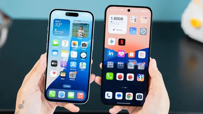 Phần mềm và tính năng AI trên OPPO Reno 14 và iPhone 15
