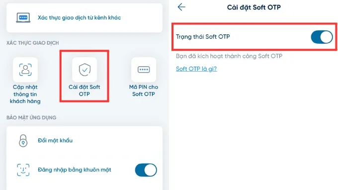 Sử dụng Smart OTP không phụ thuộc vào số điện thoại