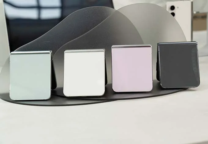 Các tùy chọn màu sắc trên Galaxy Z Flip 5