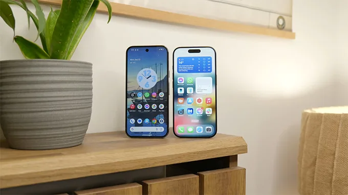 Màn hình Pixel 9 Pro và iPhnne 16 Pro đều có kích thước 6,3 inch
