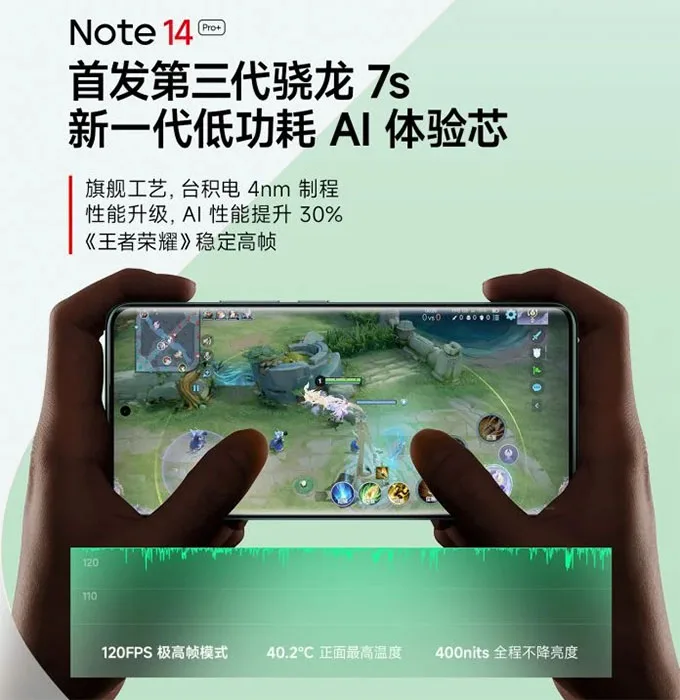 Hiệu suất được cải thiện nhờ Snapdragon 7s Gen 3
