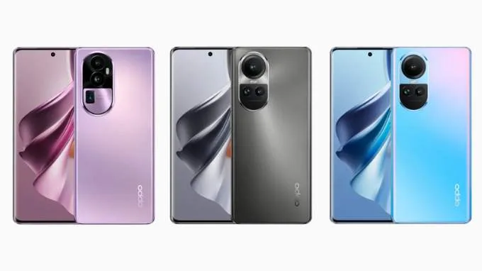 Các tùy chọn màu sắc trên OPPO Reno 10 series