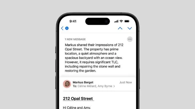Hiển thị các thông báo, email quan trọng