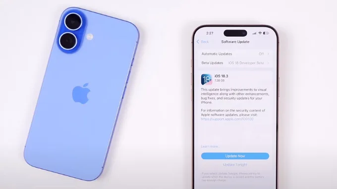 Cập nhật iOS nhưng cần lưu ý