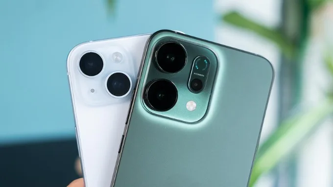 Hệ thống camera của OPPO Reno 14 và iPhone 15