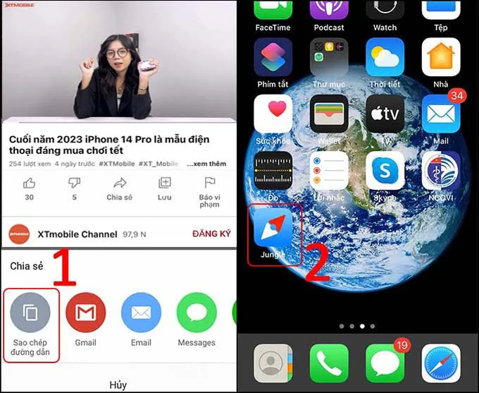 Download video Youtube về iPhone bằng phần mềm Jungle