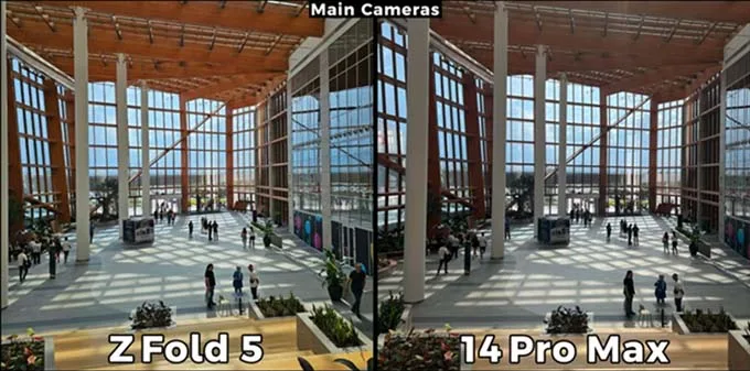 So sánh camera chính - Trong điều kiện thiếu sáng