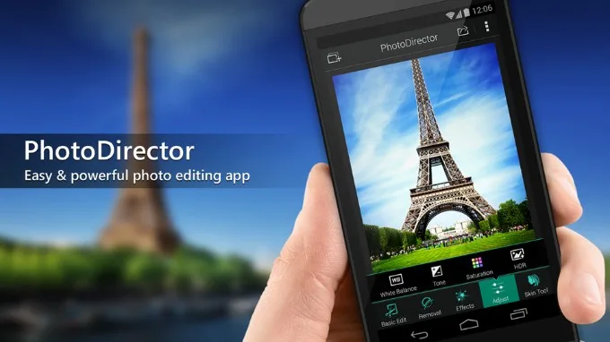 PhotoDirector Photo xóa chữ trên ảnh