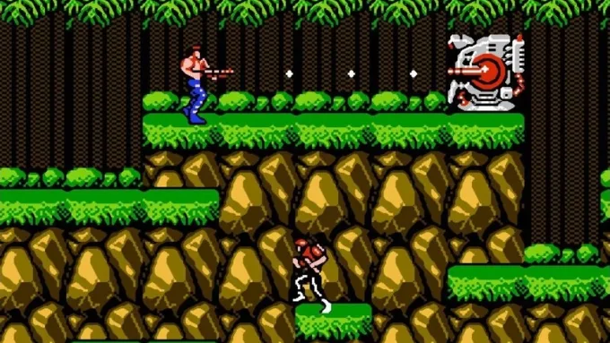 Contra nhanh chóng trở thành biểu tượng của dòng game bắn súng cuộn cảnh