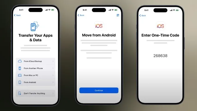 Bước 3 cách chuyển dữ liệu từ Android sang iPhone