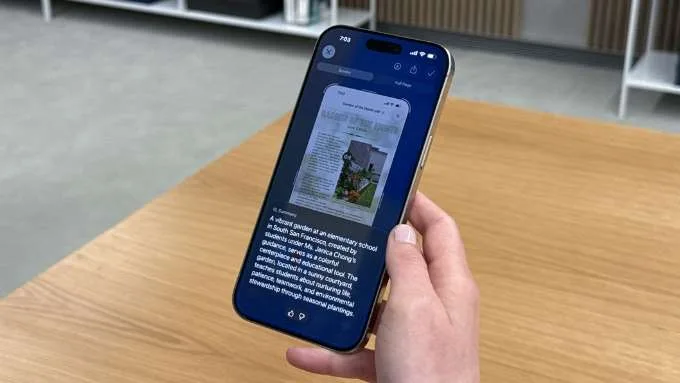 Visual Intelligence khi Apple phát hành iOS 26 Public Beta