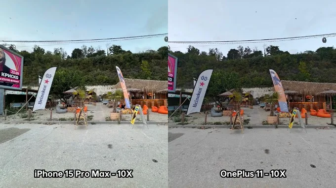 Ảnh chụp góc rộng trên iPhone 15 Pro Max và OnePlus 11