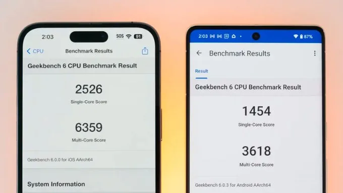 So sánh hiệu năng trên iPhone 14 Pro Max và Google Pixel 7 Pro