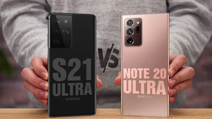 So sánh Galaxy S21 Ultra và Galaxy Note 20 Ultra thiết kế