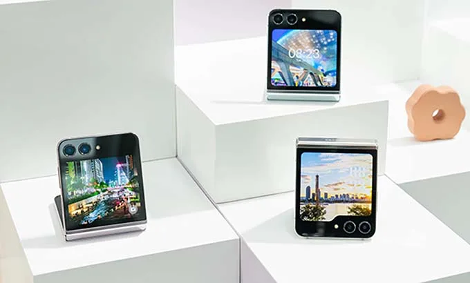 Thiết kế Galaxy Z Flip 5: Màn hình phụ lớn hơn