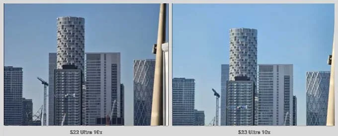 So sánh camera tele zoom 10x