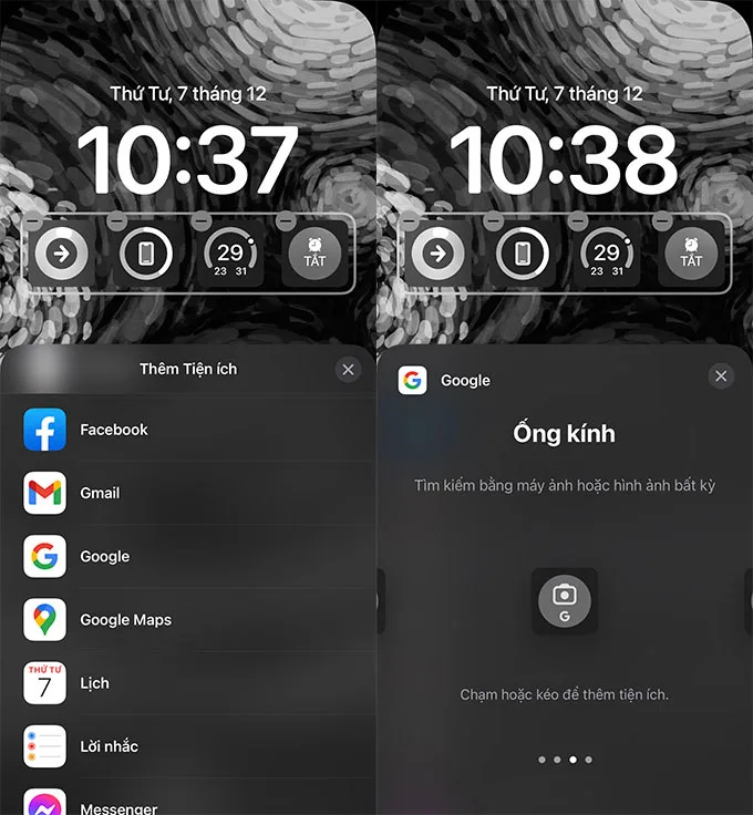 Cách thêm Google Lens thuận tiện dành cho iPhone đã nâng cấp iOS 16 bước 3