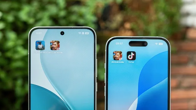 Hiệu năng hoạt động của OPPO Reno 14 và iPhone 15